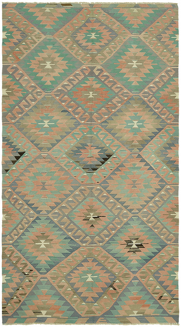6' 0'' x 10' 8'' Turkish Handwoven Kilim Rug