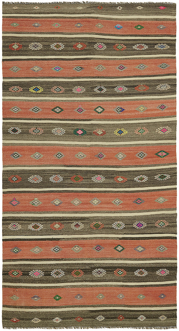 5' 8'' x 10' 4'' Turkish Handwoven Kilim Rug