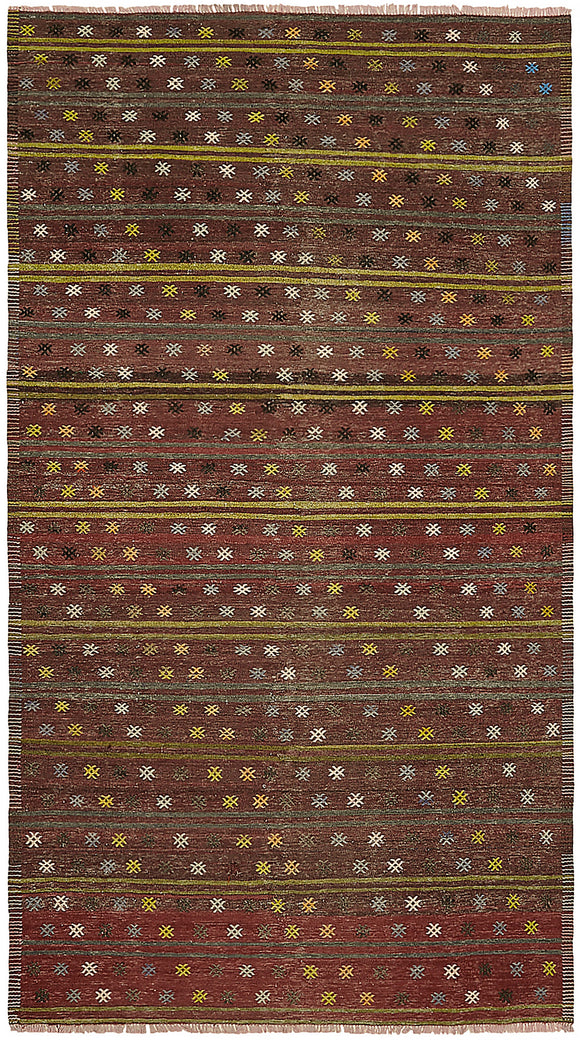 5' 8'' x 9' 11'' Turkish Handwoven Kilim Rug