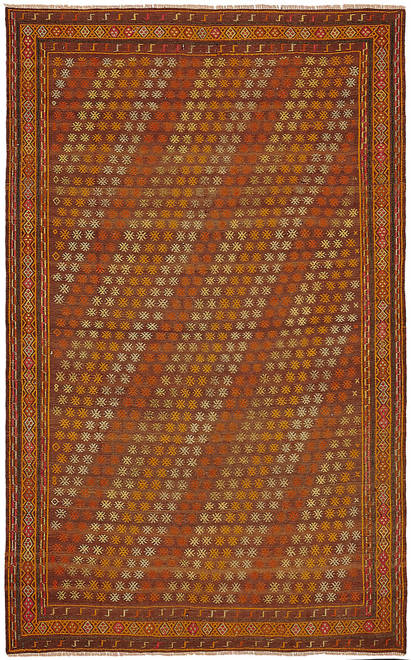 6' 1'' x 9' 7'' Turkish Handwoven Kilim Rug