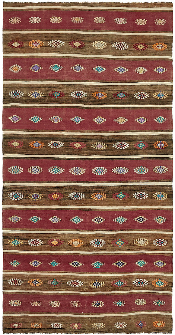 5' 4'' x 10' 0'' Turkish Handwoven Kilim Rug