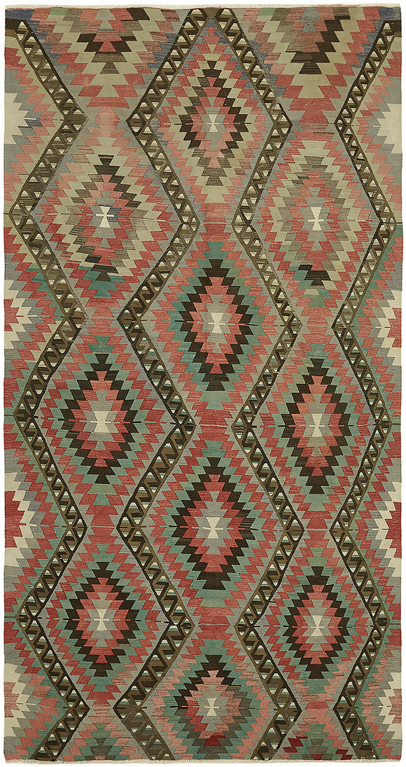 6' 5'' x 11' 9'' Turkish Handwoven Kilim Rug