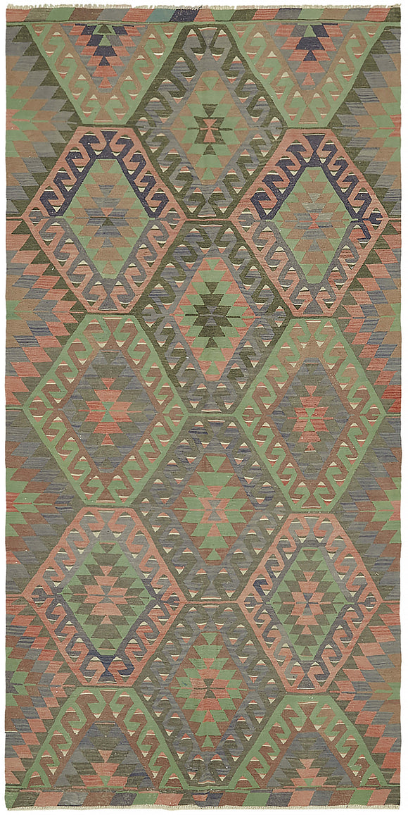 5' 6'' x 10' 10'' Turkish Handwoven Kilim Rug
