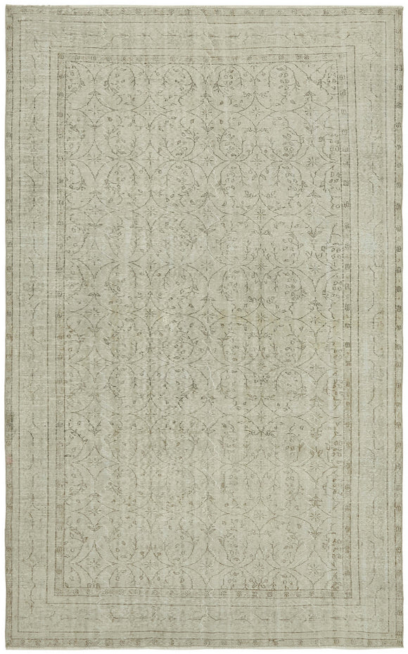 6' 7'' x 10' 6'' Hand-Knotted Turkish Vintage Rug