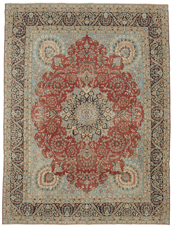 9' 9'' x 12' 10'' Persian Vintage Hand-Knotted Rug