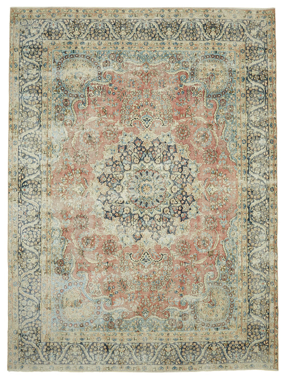 9' 5'' x 12' 10'' Persian Vintage Hand-Knotted Rug