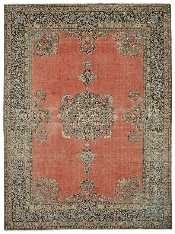 8' 10'' x 11' 10'' Persian Vintage Hand-Knotted Rug