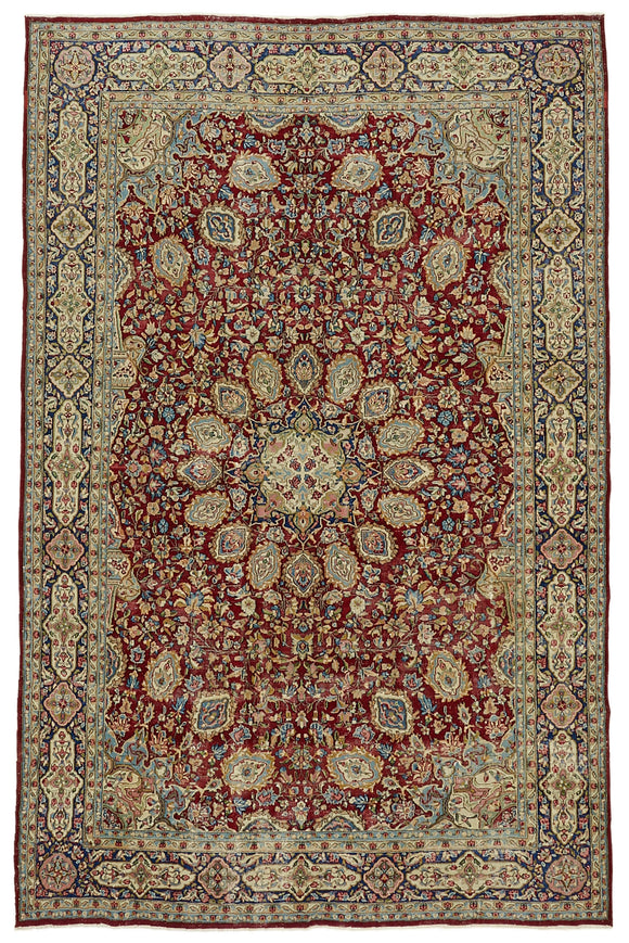 6' 10'' x 10' 2'' Persian Vintage Hand-Knotted Rug