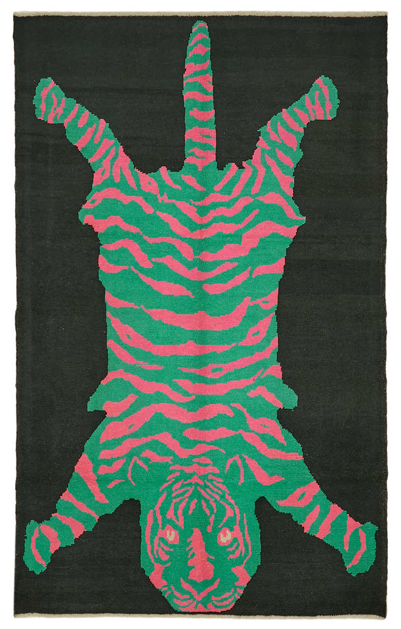 6' 8'' x 10' 10'' Handmade Tiger Rug