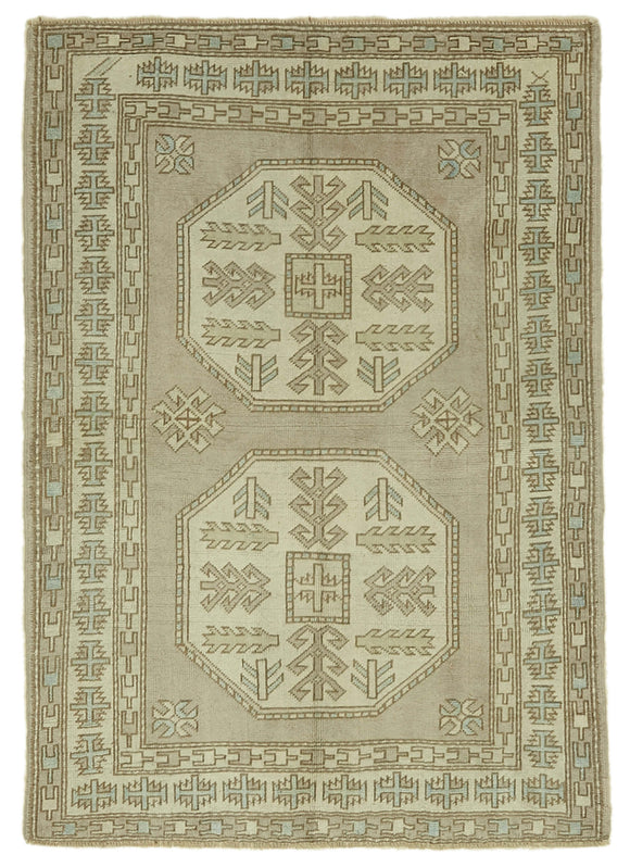 4' 2'' x 5' 11'' Handmade Anatolian Rug