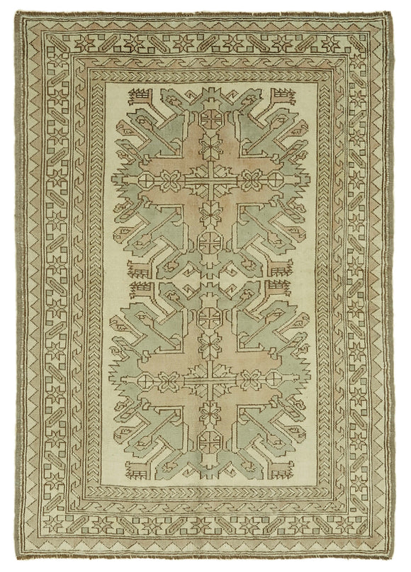 4' 5'' x 6' 2'' Handmade Anatolian Rug