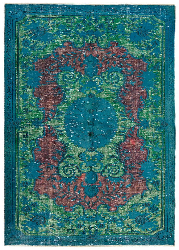 6' 6'' x 9' 4'' Turkish Hand Carved Rug