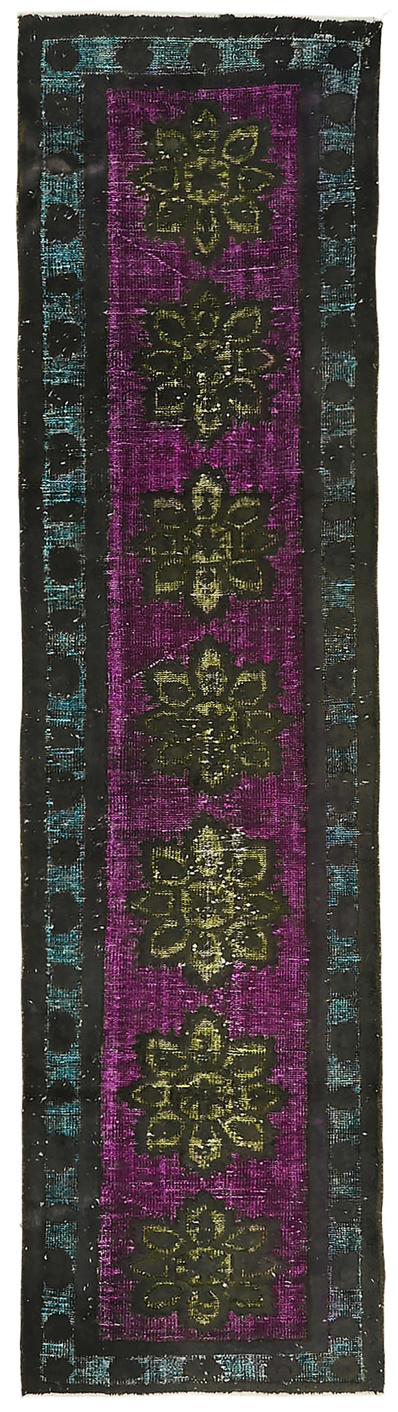 2' 7'' x 10' 2'' Turkish Hand Carved Rug