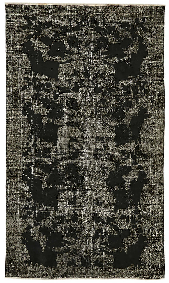 3' 9'' x 6' 6'' Turkish Hand Carved Rug