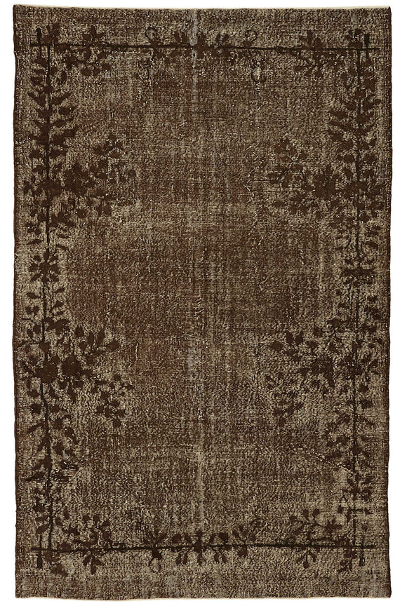6' 5'' x 10' 1'' Turkish Hand Carved Rug