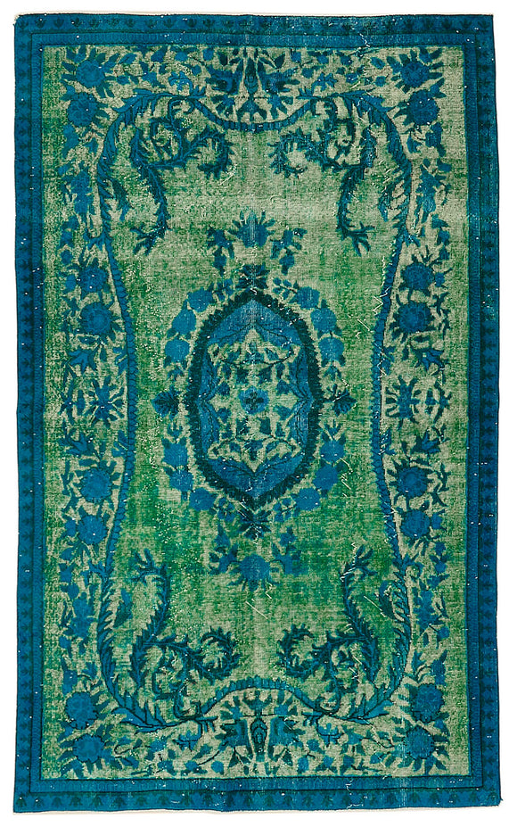 5' 4'' x 8' 11'' Turkish Hand Carved Rug