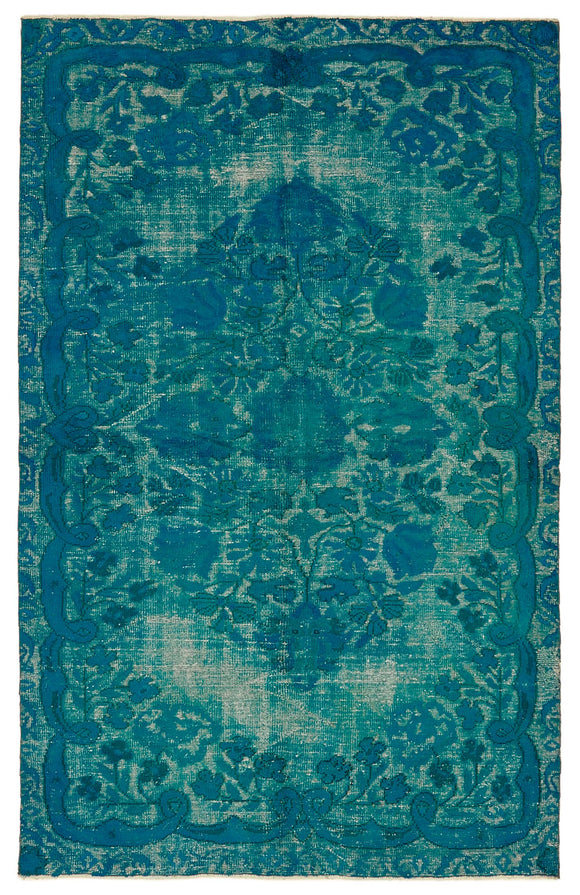 5' 11'' x 9' 5'' Turkish Hand Carved Rug