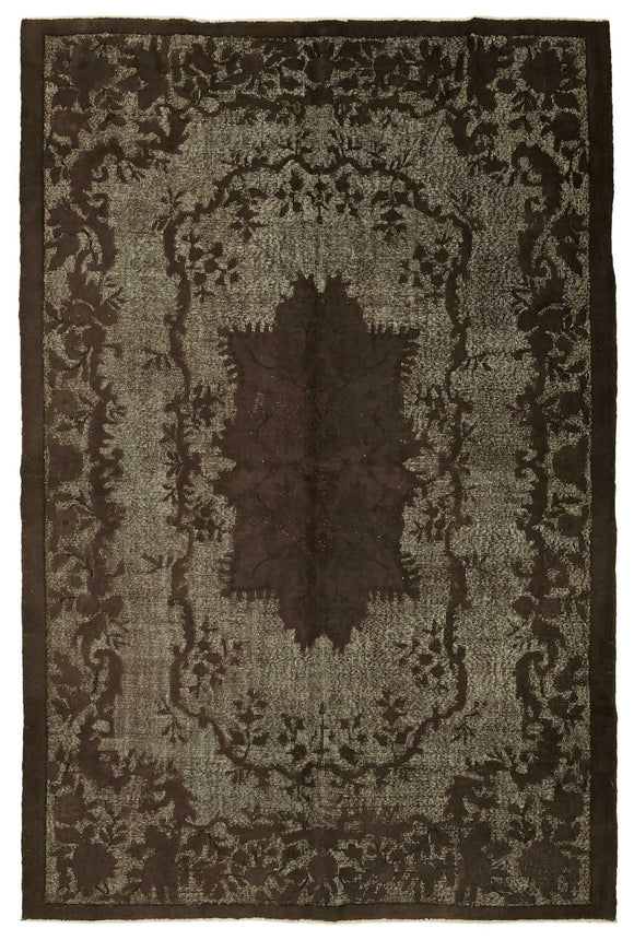 6' 8'' x 10' 4'' Turkish Hand Carved Rug