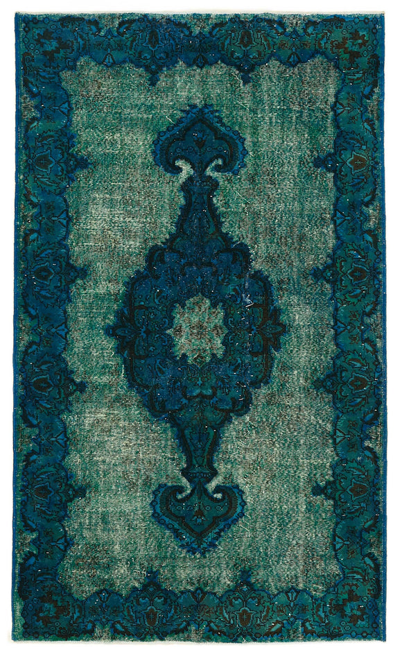 5' 4'' x 9' 1'' Turkish Hand Carved Rug