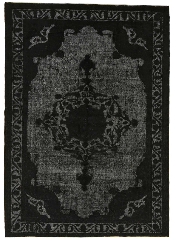 6' 11'' x 9' 10'' Turkish Hand Carved Rug