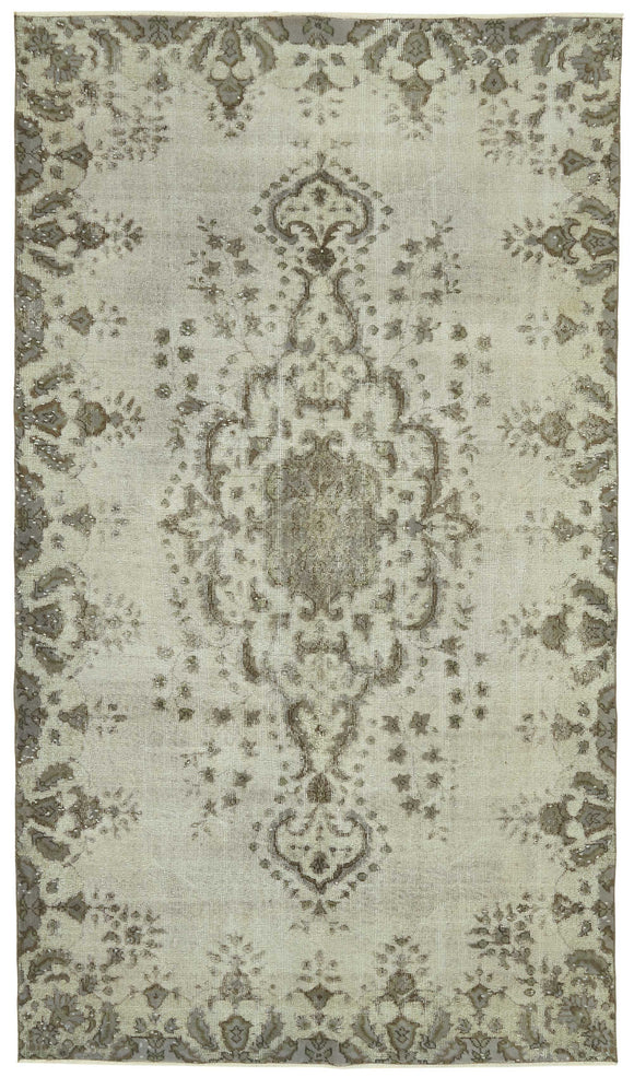 5' 8'' x 9' 9'' Turkish Hand Carved Rug