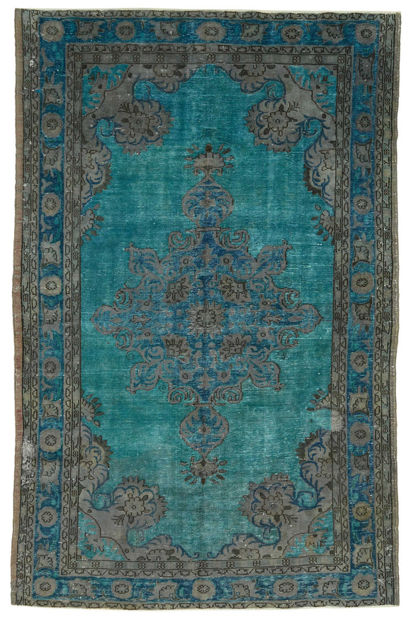 7' x 10' 10'' Turkish Hand Carved Rug