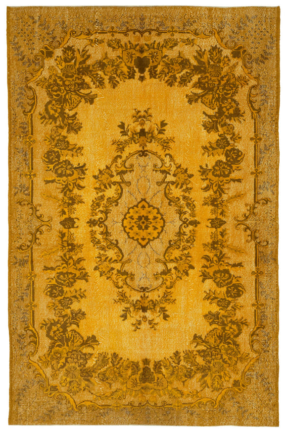 6' 7'' x 10' 2'' Turkish Hand Carved Rug