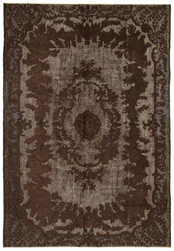 6' 10'' x 9' 11'' Turkish Hand Carved Rug