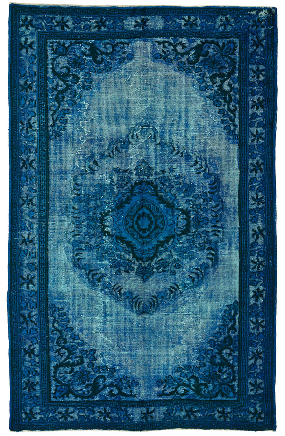 6' 9'' x 10' 6'' Turkish Hand Carved Rug