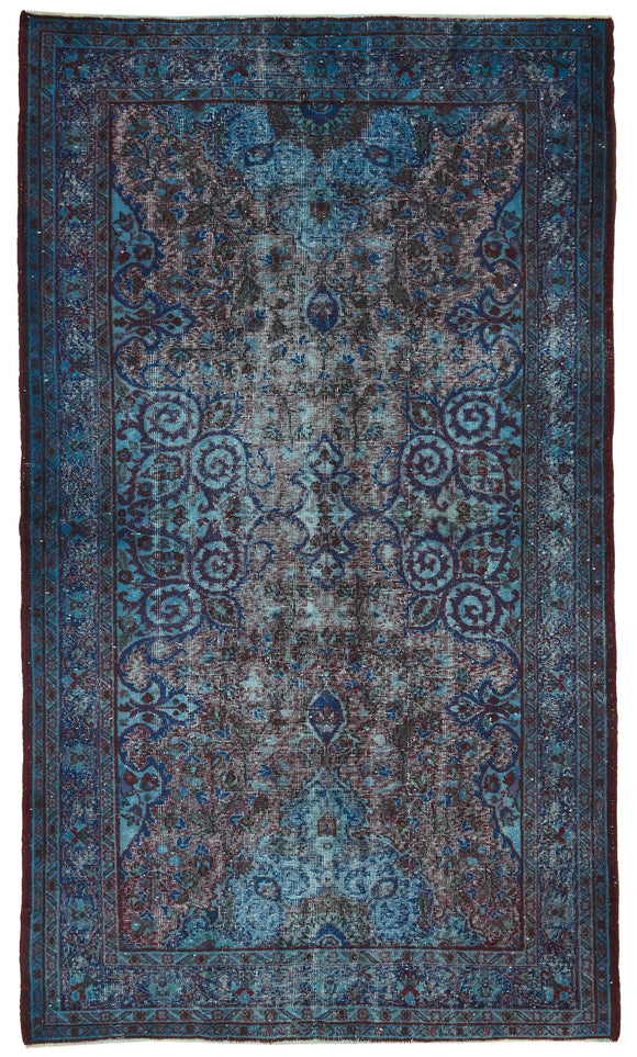 5' 5'' x 9' 3'' Turkish Hand Carved Rug