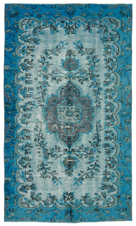 5' 2'' x 8' 10'' Turkish Hand Carved Rug