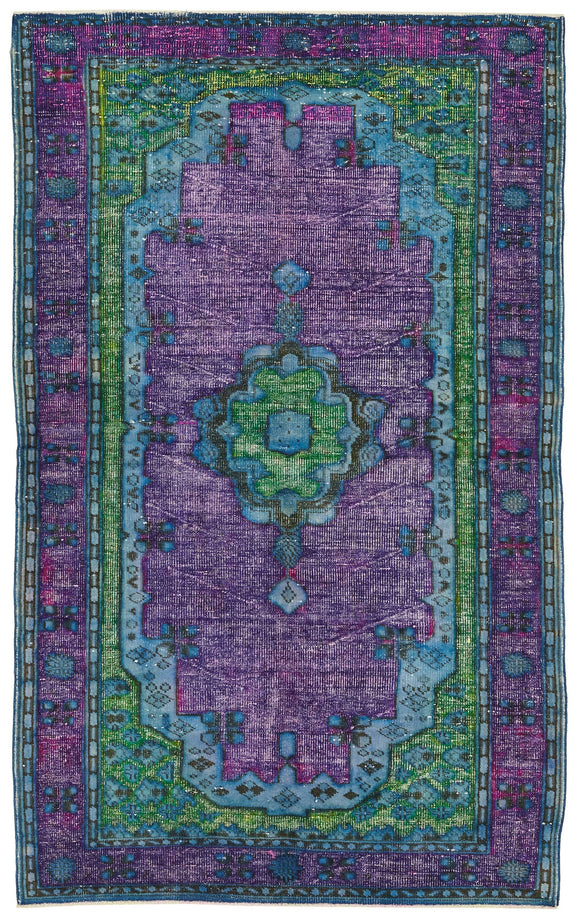 5' 8'' x 9' 1'' Turkish Hand Carved Rug