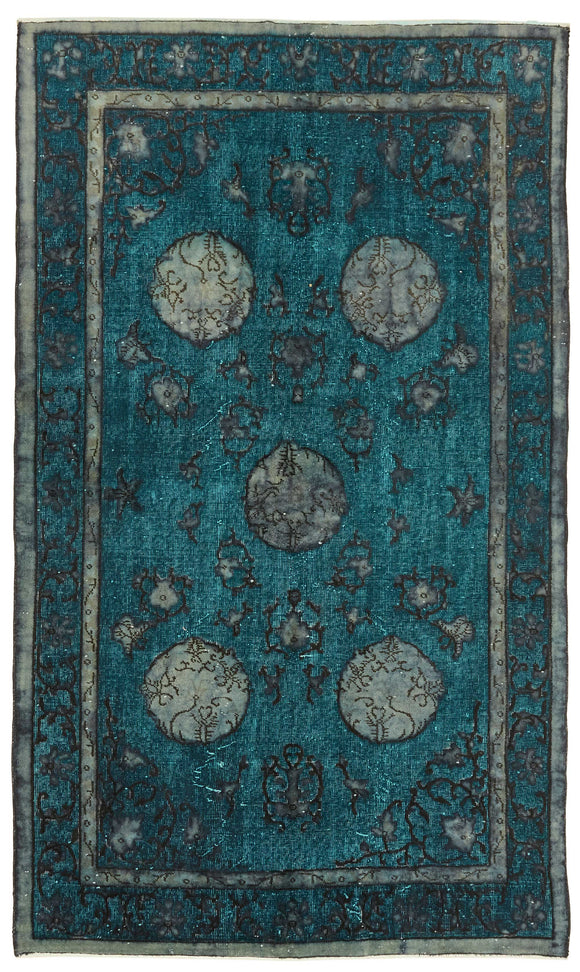 4' 10'' x 8' 2'' Turkish Hand Carved Rug