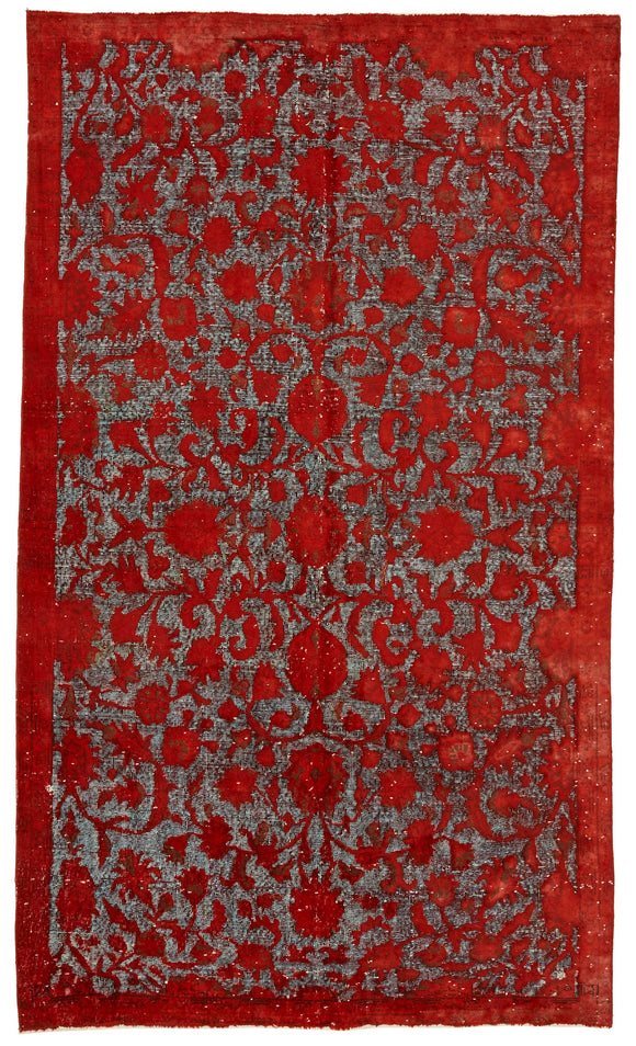 5' 7'' x 9' 5'' Turkish Hand Carved Rug