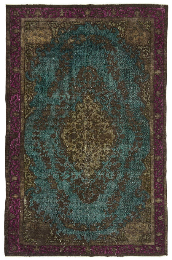 6' 8'' x 10' 5'' Turkish Hand Carved Rug
