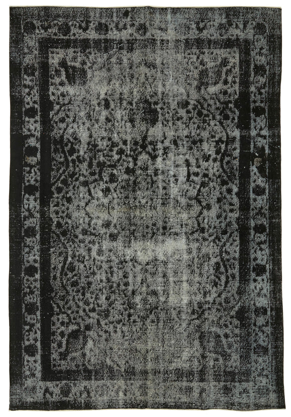 6' 7'' x 9' 9'' Turkish Hand Carved Rug