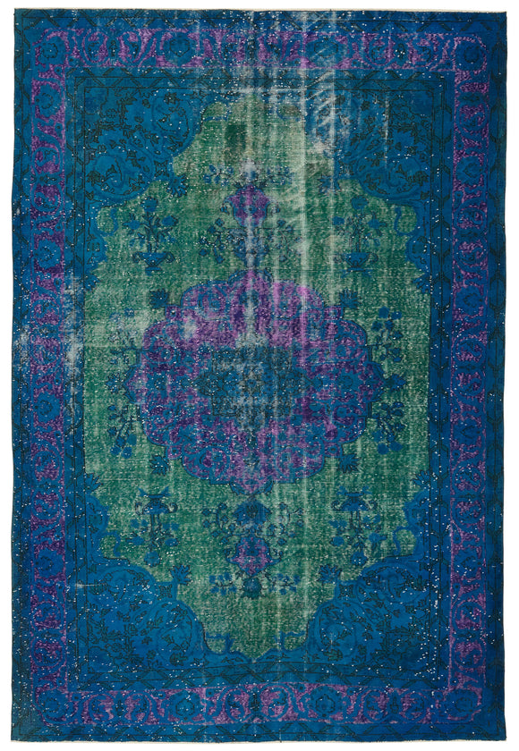 7' 6'' x 10' 11'' Turkish Hand Carved Rug