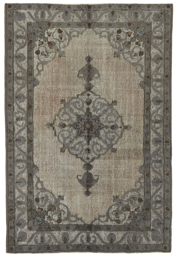 5' 9'' x 8' 7'' Turkish Hand Carved Rug