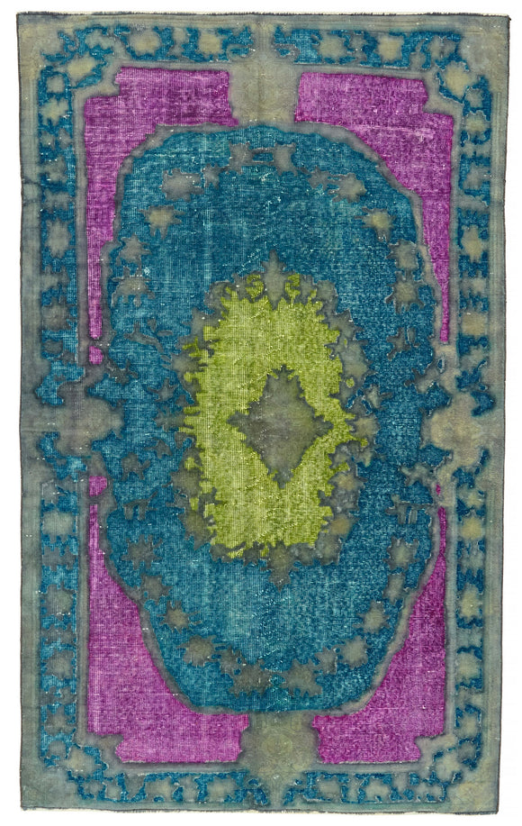 4' 11'' x 8' 1'' Turkish Hand Carved Rug