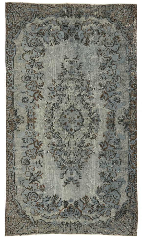 5' 5'' x 9' 4'' Turkish Hand Carved Rug