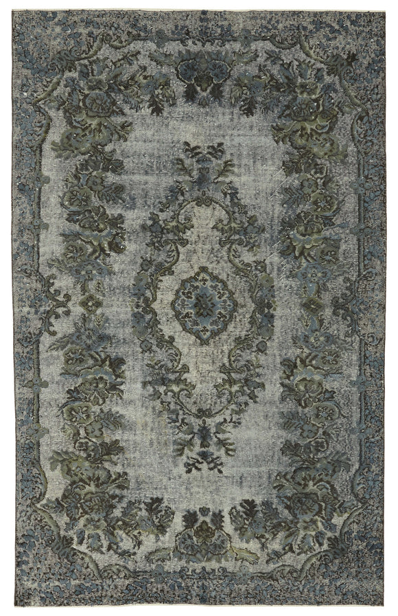 5' 10'' x 9' 4'' Turkish Hand Carved Rug