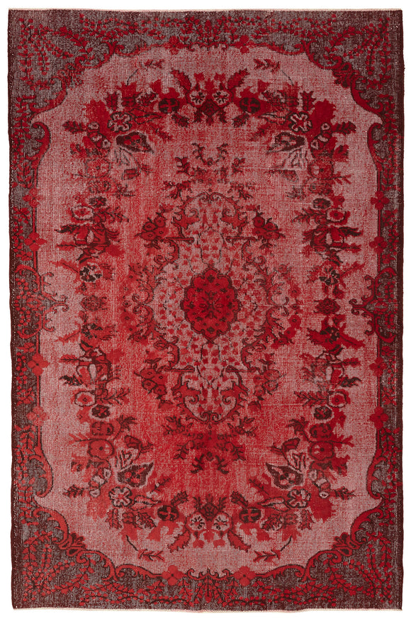 5' 11'' x 9' 1'' Turkish Hand Carved Rug