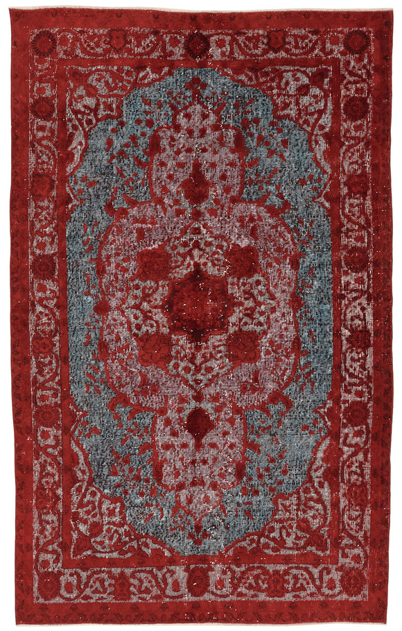 5' x 8' 2'' Turkish Hand Carved Rug