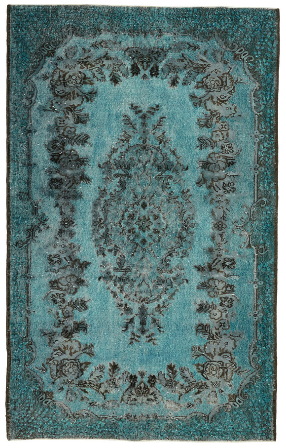 5' 9'' x 9' 1'' Turkish Hand Carved Rug