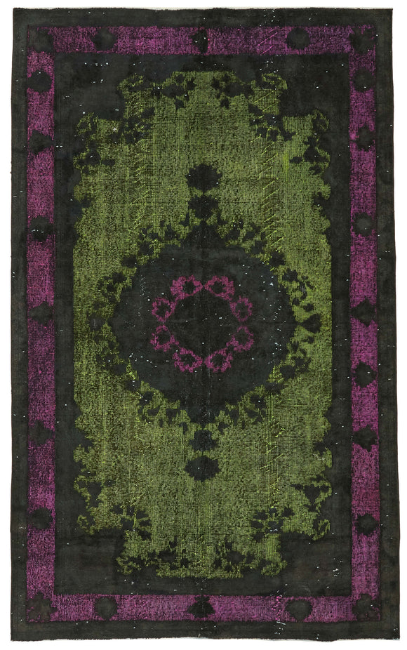 5' 6'' x 9' 3'' Turkish Hand Carved Rug