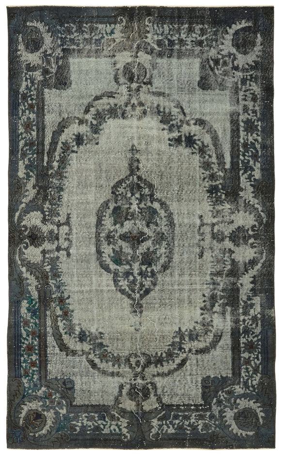 5' 3'' x 8' 8'' Turkish Hand Carved Rug