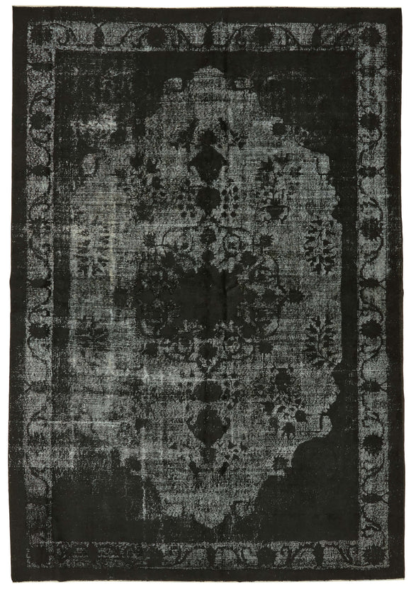 6' 9'' x 9' 8'' Turkish Hand Carved Rug