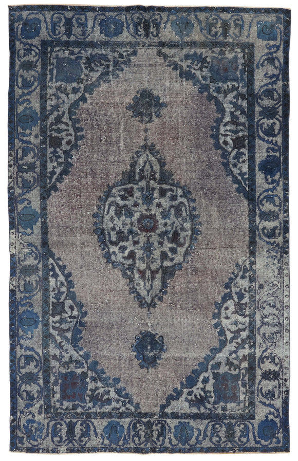 5' 9'' x 9' 1'' Turkish Hand Carved Rug