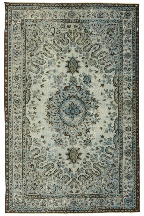 5' 5'' x 8' 8'' Turkish Hand Carved Rug