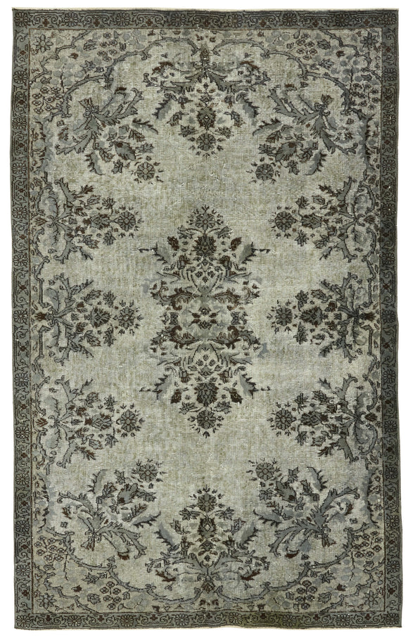 5' 4'' x 8' 7'' Turkish Hand Carved Rug